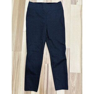 Max Edition Gray Pinstripe Pull-On Pants Size M
